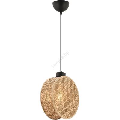 ASIR GROUP Pендант на кабел DRUM 1xE27/60W/230V кафяв (AS2592)