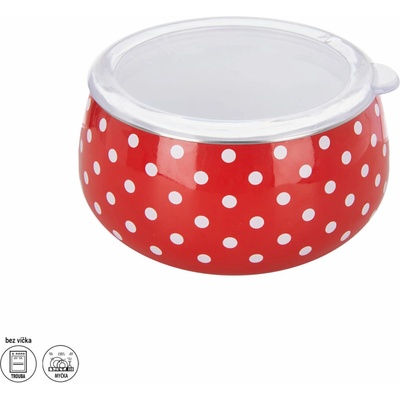 Orion Miska smalt Bodka Lem + viečko 13 cm