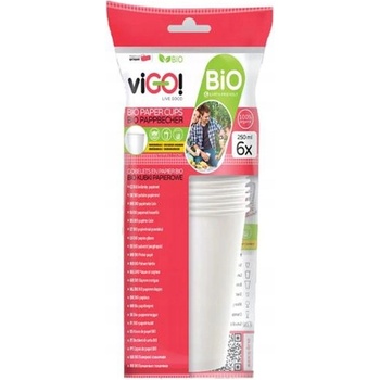 QUICKPACK viGO! Papierové poháre s viečkom 330 ml 7364131