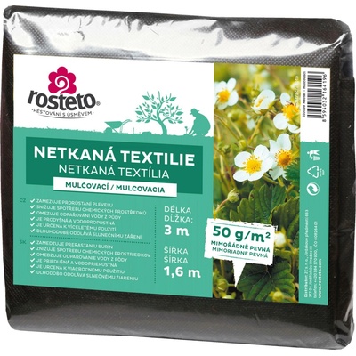 Neotex netkaná textília Rosteto čierny 50g 3 x 1,6 m