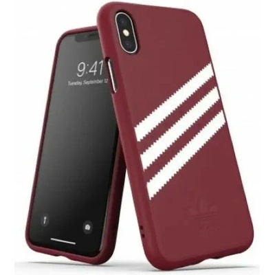 Adidas Калъф Adidas OR Molded PU Suede за iPhone X / XS - бордо (8718846064842)