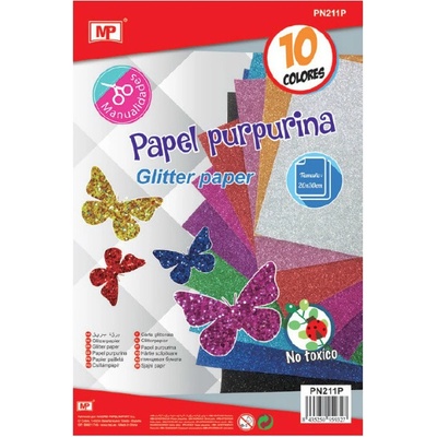 Trblietavý papier 10 ks