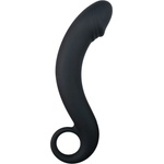EasyToys Силиконово черно дилдо за стимулация на простата