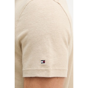 Tommy Hilfiger тениска тип пулове с яка мъжка с лен NEW YORK (MW0MW42679) - answear - 107,38 лв