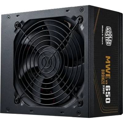 Cooler Master MWE Bronze 650 V3 230V Black, 80 Plus Bronze, ATX 3.1 Захранване за компютър (MPE-6501-ACABW-3BEU)