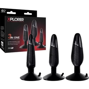  Комплект за анални тренировки, 3 плъга - Xplorer Butt Plug Kit (NMC0002416)