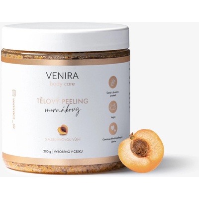 Venira tělový peeling meruňkový 200 g – Zboží Mobilmania