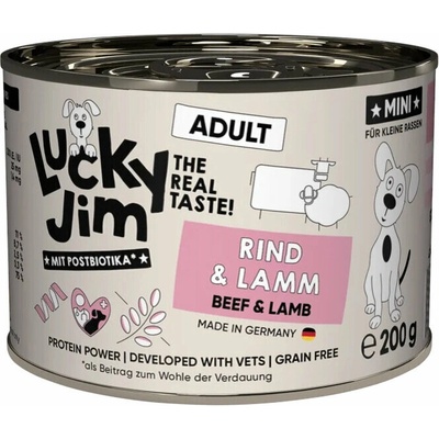 Lucky Jim Classic MINI Adult s hovädziem a jahňaciem mäsom 200 g