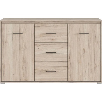 Image 1 of Black Red White Скрин с две врати и три чекмеджета Ronse KOM2D3S