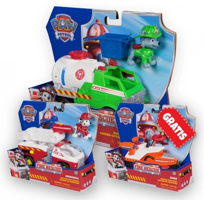 ПРОМОЦИЯ: Пес патрул Fire Rescue превозни средства Роки + Маршал + Зума Безплатно (AS_6072642_6072660_6072684)