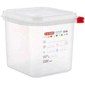araven Контейнер с капак HACCP GN1/6 150 мм 2.6 л пластмаса 1 бр