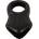 Erecto Liquid Silicone Cock Ring with Ball Stretcher Black