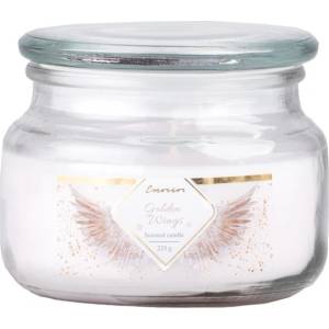 Z - TRADE s. r. o Z - TRADE s. r. o. Ароматна свещ Emocio в стъкло Golden Wings със стъклен капак 100x79 мм