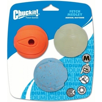 Chuck it! Míčky Medley Medium 6,5 cm