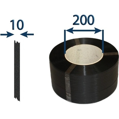 Páska viazacia PP šírka 10x0,4 mm návin 3500 m dutinka 200 mm polypropylénová