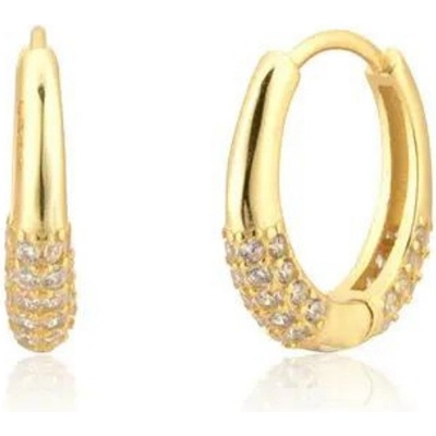 Olivie strieborné náušnice ORELLA GOLD 7919