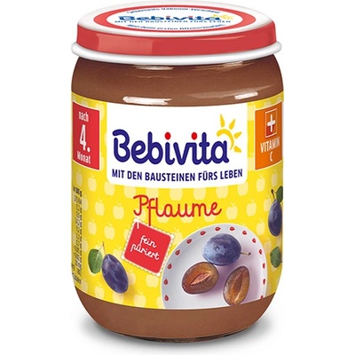 Bebivita Плодово Пюре Сливи 190 гр. - 4+ месеца