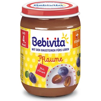 Image 1 of Bebivita Плодово Пюре Сливи 190 гр. - 4+ месеца