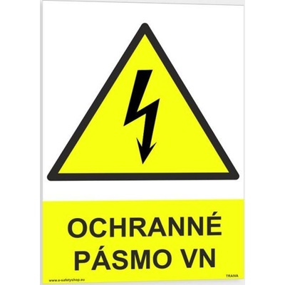 Traiva s.r.o Ochranné pásmo VN Verze: Samolepka 210 x 297 mm (A4) tl. 0.1 mm - Kód: 09443