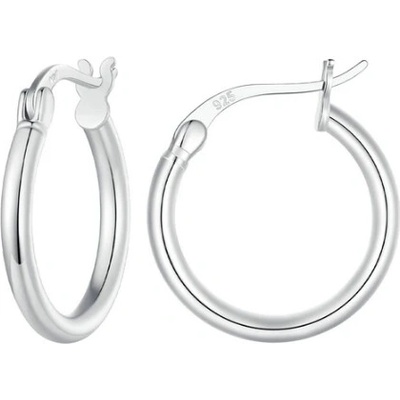 Royal Fashion strieborné kruhové náušnice SCE1608-M