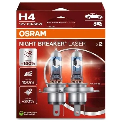 Osram Night Breaker Laser H4 P43T 12V 60W 64193NL-2HB