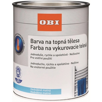 OBI Barva na topná tělesa bílá hedvábně matná 0,75 l