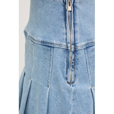 Morgan Плисирана пола деним (JTALA)