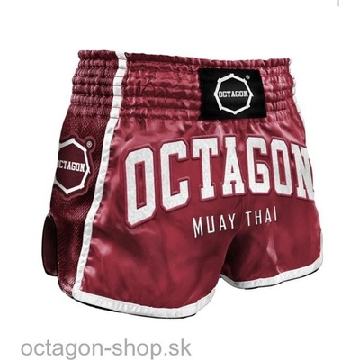 Trenky Muay Thai Octagon burgund