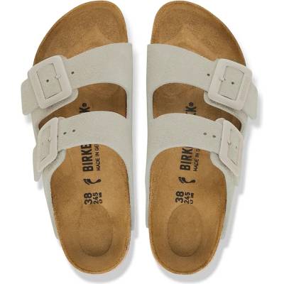 Birkenstock чехли дамски от велур Arizona Suede Cushion Buckle (1033088)