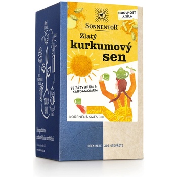 SONNENTOR - Golden Turmeric Dream, торбички чай, био, 18 бр