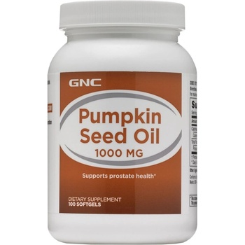 Image 1 of GNC Pumpkin Seed Oil 1000 mg [100 Гел капсули]