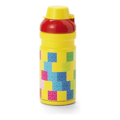 LEGO® Бутилка 390 мл, LEGO "Brick", жълто-червена шарка 40560801 (40560801)
