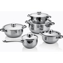 4Home sada riadu Destiny, nerezové pokrievky 10 ks