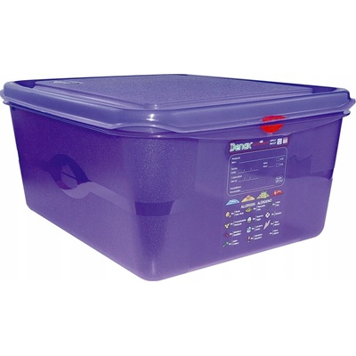 Denox gastronádoba GN1/2 s víkem GASTRONOX ALLERGEN, 150 mm, PP, objem 10 L