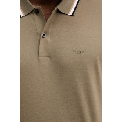 BOSS Памучна тениска с яка BOSS Penrose 38 (50469360)