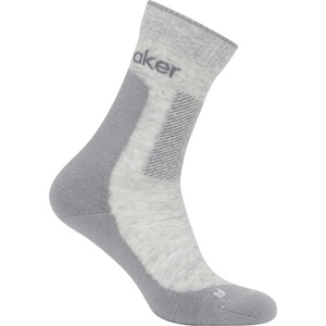 Icebreaker Дамски туристически чорапи Icebreaker Women's Merino Hike+ Medium Crew Walking socks - Blizzard Heather / Alloy - размер 38-40 (EU) (201-9238-0412)