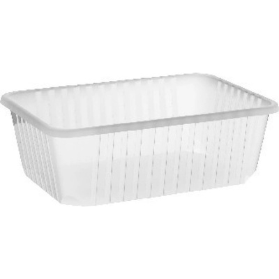 Wimex - Vanička hranatá průhledná 1000 ml (PP) (50 ks)