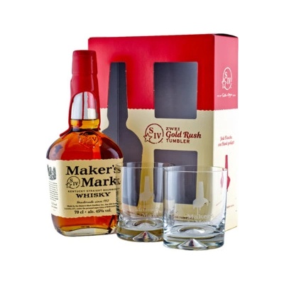 MAKERS MARK 45% 0,7 l (dárkové balení 2 sklenice)