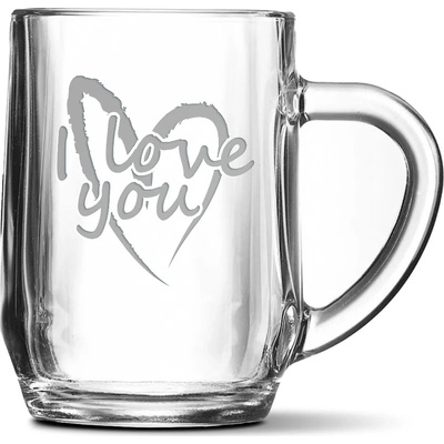 Sablio Půllitr I Love you srdce 500 ml