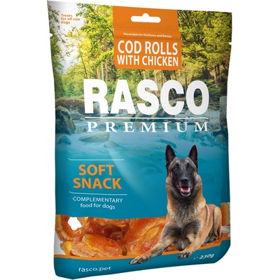Rasco Premium treska obalená kuřecím rolky 230 g