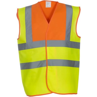 Yoko HI-VIS HVW100 / Предпазна жилетка - жълта/ оранжева XXL (79W100zw305)