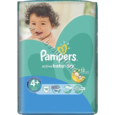 Пелени Pampers Active Baby Maxi Plus, 16-Pack, p/n PA-0200250 - Пелени за еднократна употреба за бебета с тегло от 10 до 15 kg (PA-0200250)