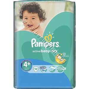 Pampers Пелени Pampers Active Baby Maxi Plus, 16-Pack, p/n PA-0200250 - Пелени за еднократна употреба за бебета с тегло от 10 до 15 kg (PA-0200250)