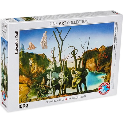 EUROGRAPHICS Пъзел Eurographics от 1000 части - Лебеди, Салвадор Дали (EG60000846)
