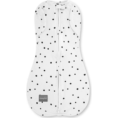 Sleepee Zavinovačka Second Step Swaddle s čapičkou Black Dots