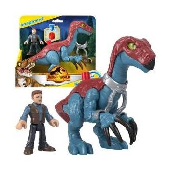Mattel Jurassic World set Imaginext figurines Therizinosaurus + Owen ZA5096
