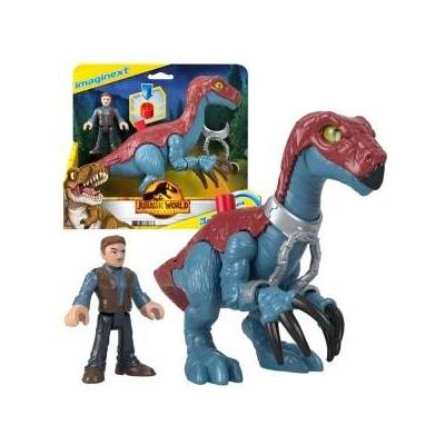 Mattel Jurassic World set Imaginext figurines Therizinosaurus + Owen ZA5096