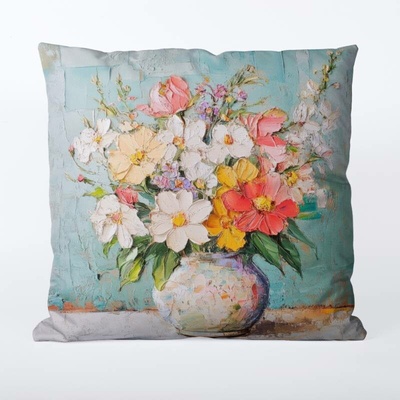 Takoy Povlak na polštář 45x45 nepromokavý polyester imprese barev-HT-00325 | 45 x 45 cm