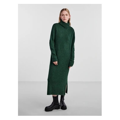 PIECES Плетена рокля 17126281 Зелен Regular Fit (17126281)