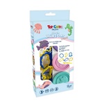 Toy Color Комплект Пластилин Toy Color 3 цв. + формички 6 бр